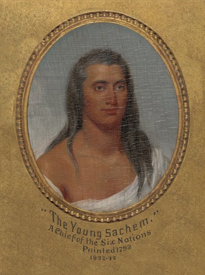 Der junge Sachem, ein Häuptling der Sechs Nationen alkotó: John Trumbull