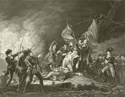 Montgomery tábornok halála alkotó: John Trumbull