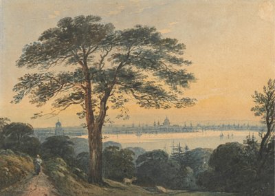 London a Temzétől alkotó: John Varley