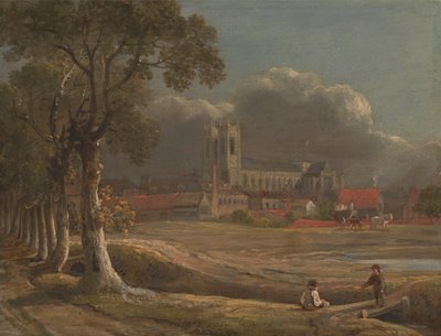 Westminster Abbey a Tothill Fields-ből alkotó: John Varley
