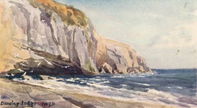 Dancing Ledge, Langton Matravers (színes litográfia) alkotó: John W.G. Bond