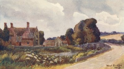 Manor House, Wool Bridge (színes litográfia) alkotó: John W.G. Bond