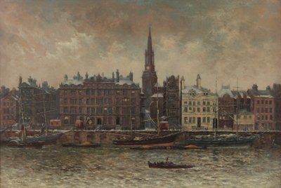 Quayside, Newcastle upon Tyne, 1886 alkotó: John Wallace
