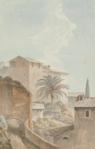 A Palatinus-hegyen alkotó: John Warwick Smith