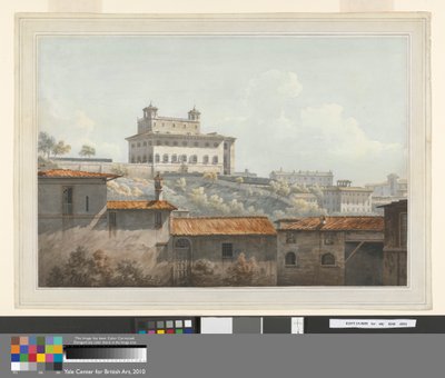 A Villa Medici, Róma alkotó: John Warwick Smith