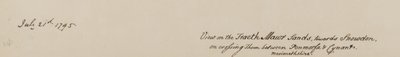 "Kilátás a Fraeth Mawr Sands-on, Snowdon felé, a Penmorsa és Cynant között, Merionethshire-ben, átkelve", 1795. július 21. (toll és tinta papíron) alkotó: John Warwick Smith