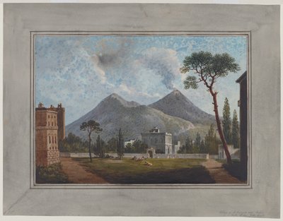 Village Of St Giorgio Near Portici, c.1781 (watercolor, gouache, pencil & gum Arabic on paper) alkotó: John Warwick Smith