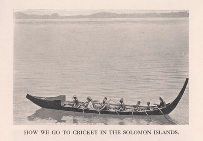 Hogyan megyünk krikettre a Salamon-szigeteken, 1912. alkotó: John Watt Beattie