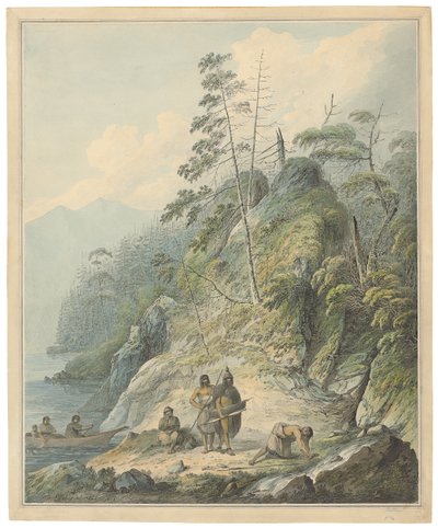 Kilátás a Nootka Soundban, 1784 alkotó: John Webber