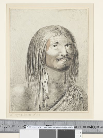 F.21 A Man of Nootka Sound, 1773-84 körül (akvarell) alkotó: John Webber