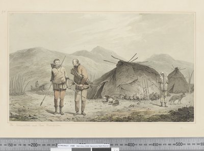 F.31 A Tschuktschi és lakóhelyeik, 1773-84 körül (akvarell) alkotó: John Webber