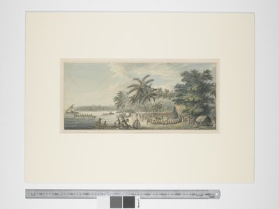 F.3 Kilátás Anamookában, 1773-84 körül (akvarell és gravírozás) alkotó: John Webber