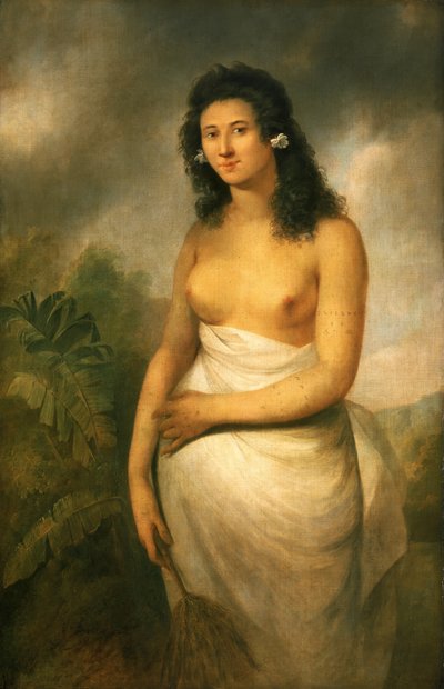 Poedua, Orio lánya" (1758 körül-1788), 1784 körül (olaj, vászon) alkotó: John Webber