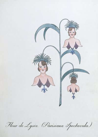 Fleur de Lysia (Parisiana Spectacula.), illusztráció John Weir „A botanika hamis könyvéből” alkotó: John Weir