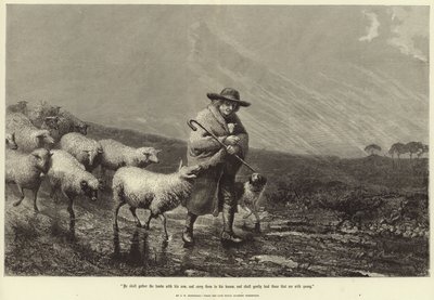 A bárányokat a karjával fogja össze alkotó: John William Bottomley
