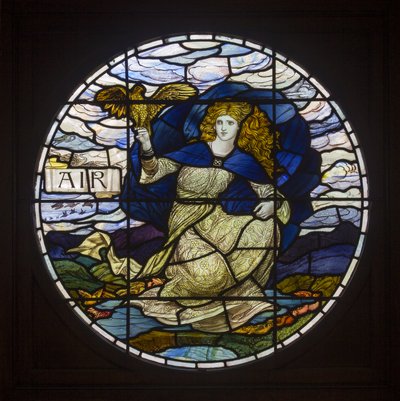 Biddulph Grange, James Powell & Sons, John William Brown (1842-1928), Air, 1903, szecesszió alkotó: John William Brown