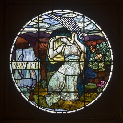 Biddulph Grange, James Powell & Sons, John William Brown (1842-1928), Water, 1903, szecesszió alkotó: John William Brown