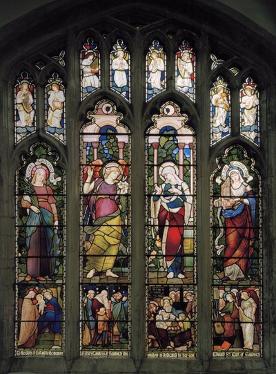 Lady Chapel Window, 1885 körül (festett üveg) alkotó: John William Brown