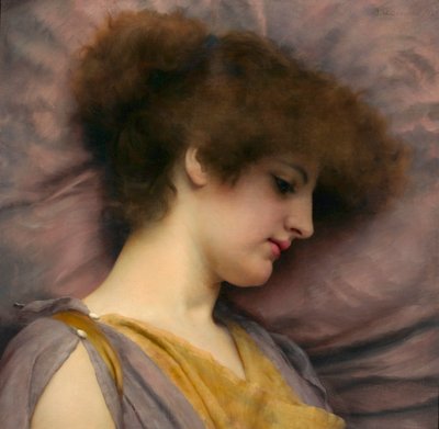 Távoli gondolatok, John William Godward alkotó: John William Godward