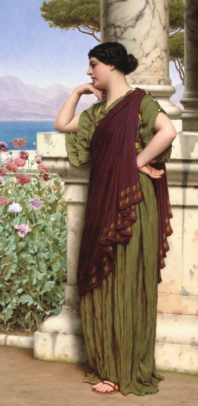 Gyengéd gondolatok, 1917 alkotó: John William Godward