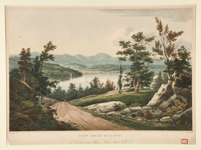 Nézet a Hudson közelében/ a Hudson River Portfolio 15. helyén alkotó: John William Hill