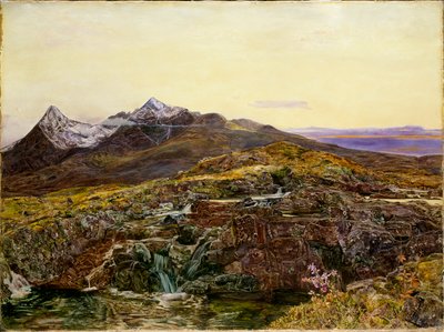 Cuillin Ridge, Skye, Sligachanból, 1855 alkotó: John William Inchbold