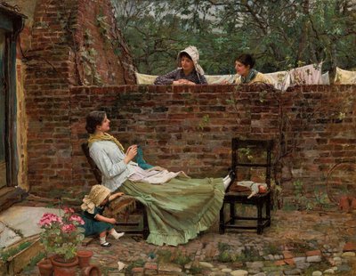 Pletyka, c. 1885 alkotó: John William Waterhouse