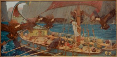 Ulysses és a szirénák alkotó: John William Waterhouse