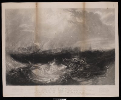 Northumberland hercegének... a szeptember 7-i mentésben példát mutató, emberségből fakadó női hősiesség e történelmi feljegyzése... alkotó: John Wilson (after) Carmichael