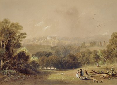 Roundhay Park, Leeds (akvarell papíron) alkotó: John Wilson Carmichael