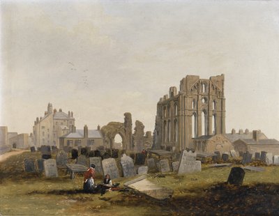 Tynemouth Priory keletről alkotó: John Wilson Carmichael