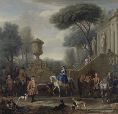 Felkészülés a vadászatra, 1740-50 körül (olaj, vászon) alkotó: John Wootton