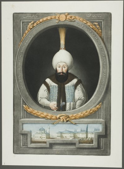 Abdul Hamid Khan, a Törökország császárainak portréiból alkotó: John Young
