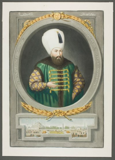 Achmet Kahn I, A török császárok portréiból alkotó: John Young