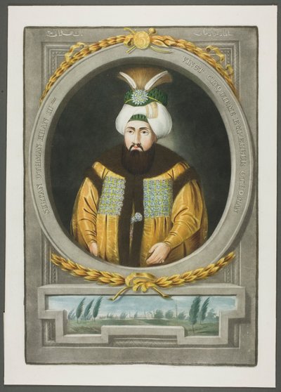 Othman Kahn III, A török császárok portréiból alkotó: John Young