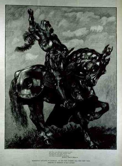 Marmions Defense Douglasnak, a The Illustrated London News, 1882. február 25. alkotó: John after Gilbert