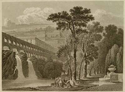 Alexander és Diogenes, metszett Edward Francis Finden (1791-1857) alkotó: John after Martin