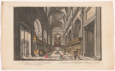 Kilátás a londoni Szent Pál-székesegyház kórusára A Szent Pál-székesegyház kórusa (cím a tárgyon) alkotó: John and Carington Bowles