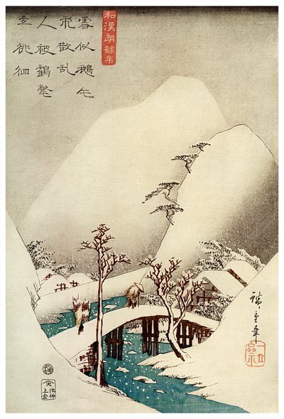 „Hegyi patak a hóban”, 1925. 19. század. alkotó: Jokin