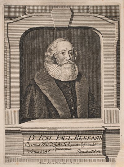 Hans Poulsen Resen püspök alkotó: Jonas Haas