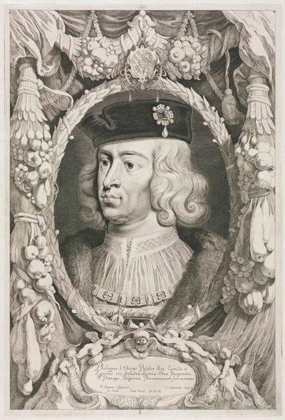Burgundia hercegei: 8. sz. Kasztíliai I. Fülöp (a Jóképű) portréja alkotó: Jonas Suyderhoef