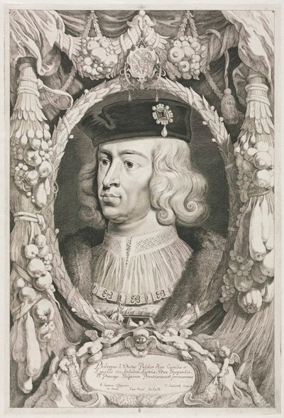 Burgundia hercegei: 8. sz. Kasztíliai Szép I. Fülöp portréja. alkotó: Jonas Suyderhoef