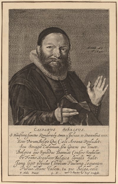Caspar Sibelius alkotó: Jonas Suyderhoff after Frans Hals
