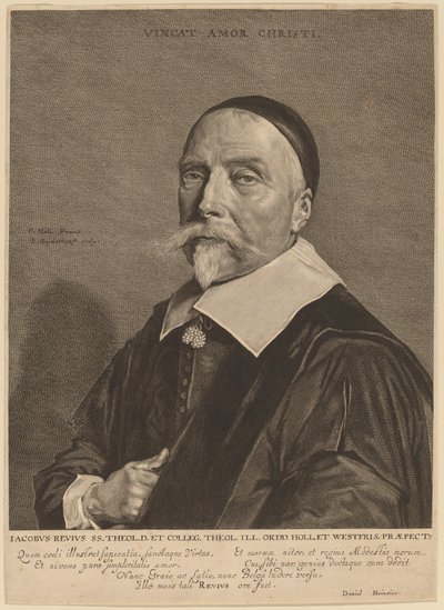 Jacob Revius alkotó: Jonas Suyderhoff after Frans Hals