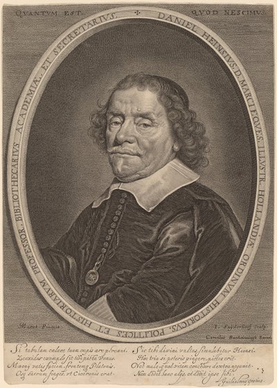 Daniel Heinsius alkotó: Jonas Suyderhoff after Jacob Fransz van der Merck