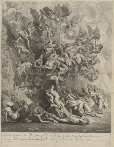 A Kárhozottak bukása alkotó: Jonas Suyderhoff, after Sir Peter Paul Rubens