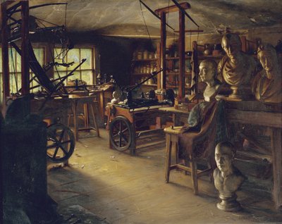 James Watt műhelye, 1889 alkotó: Jonathan Pratt