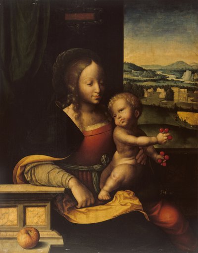 Szűz és Gyermek alkotó: Joos van (and workshop) Cleve