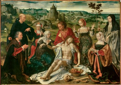 Krisztus gyászának oltárképe. Joos Van Cleve holland festménye (1485-1540) alkotó: Joos van Cleve