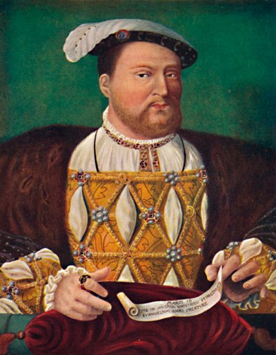 Henry VIII Hampton Court Palace portréja, 1530, 1903 alkotó: Joos van Cleve